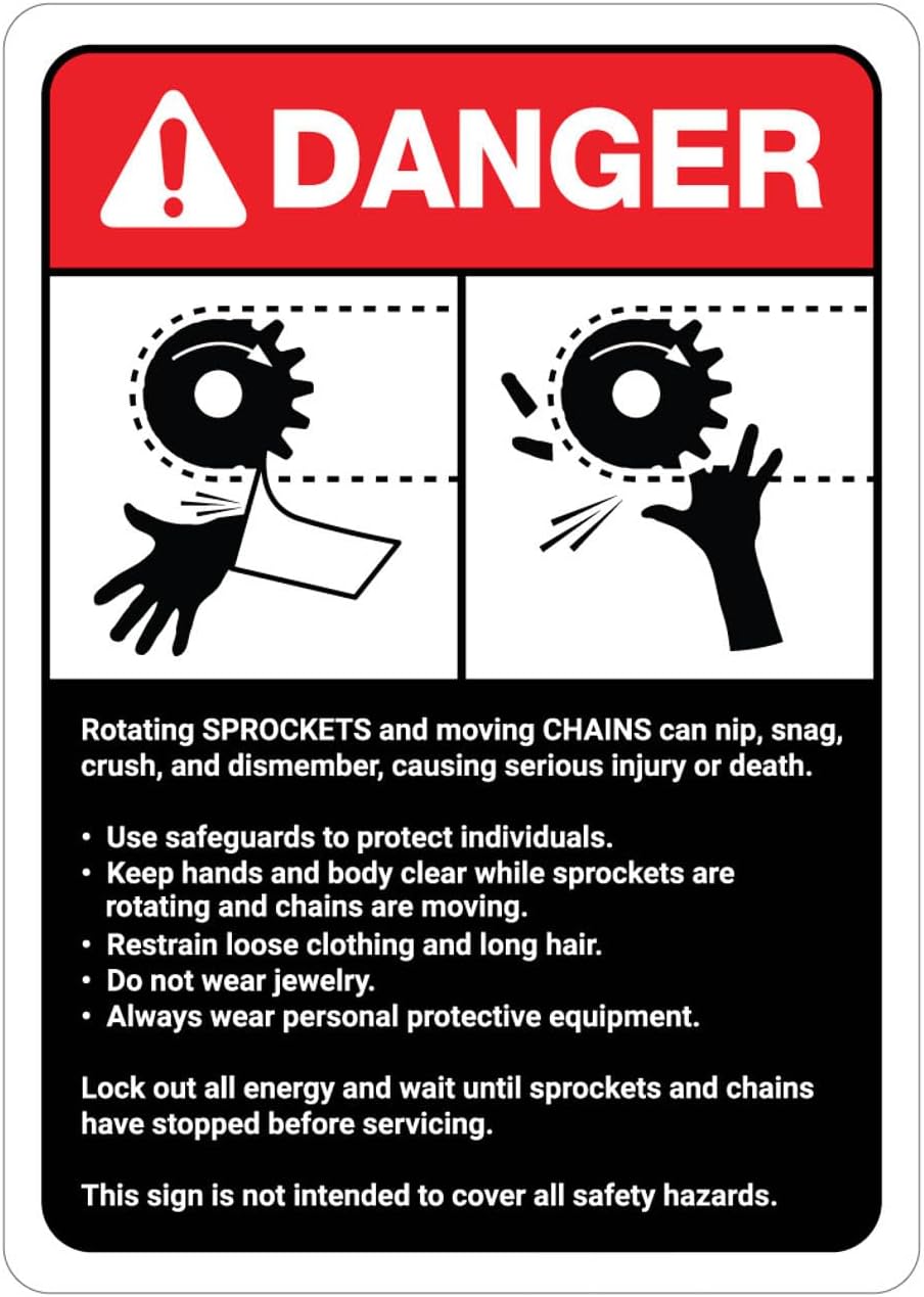 Danger: Sprocket/Chain Warning - огляд і ціна Ansi Chain