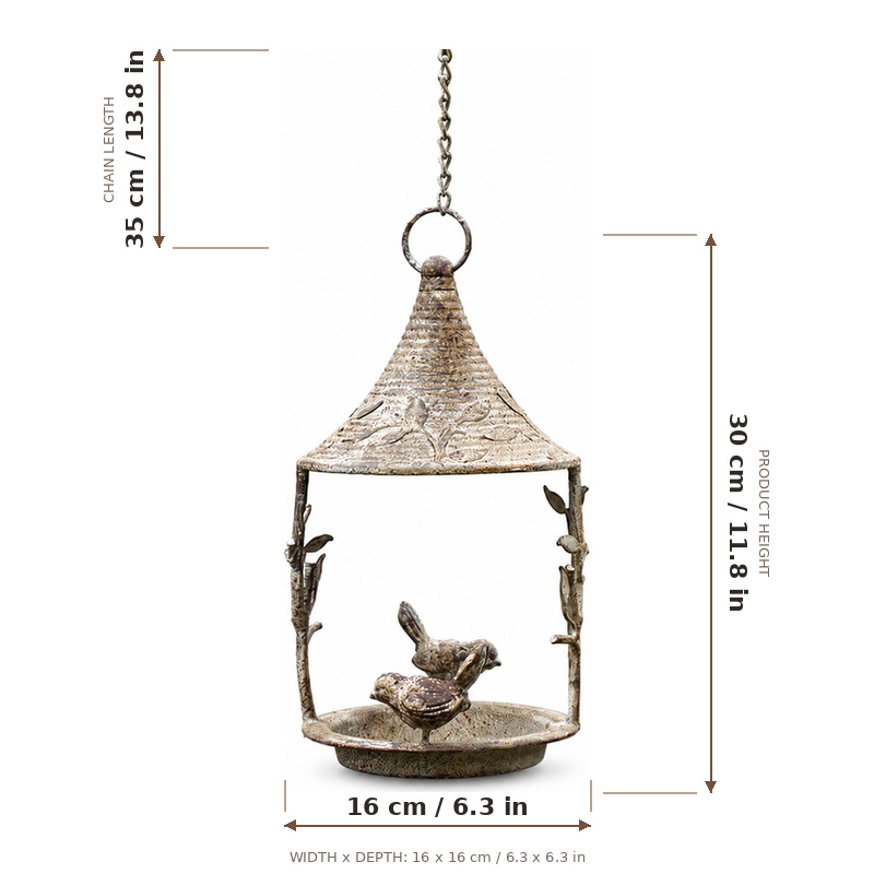 Hanging Bird Feeder, Rustic Vi - огляд і ціна Xcm Chain