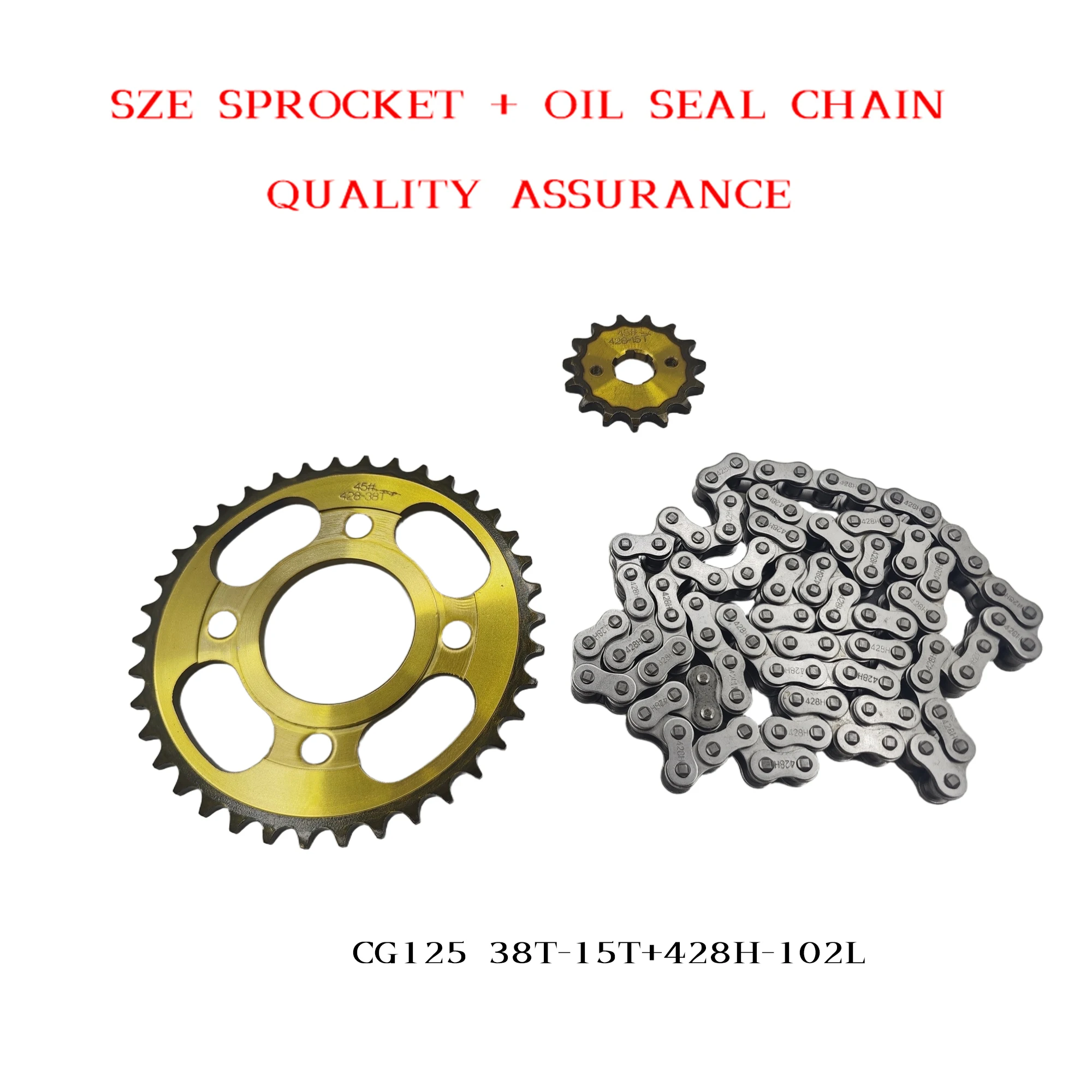 CG125 38T+15T 428H-102L Silent - огляд і ціна 428 Chain